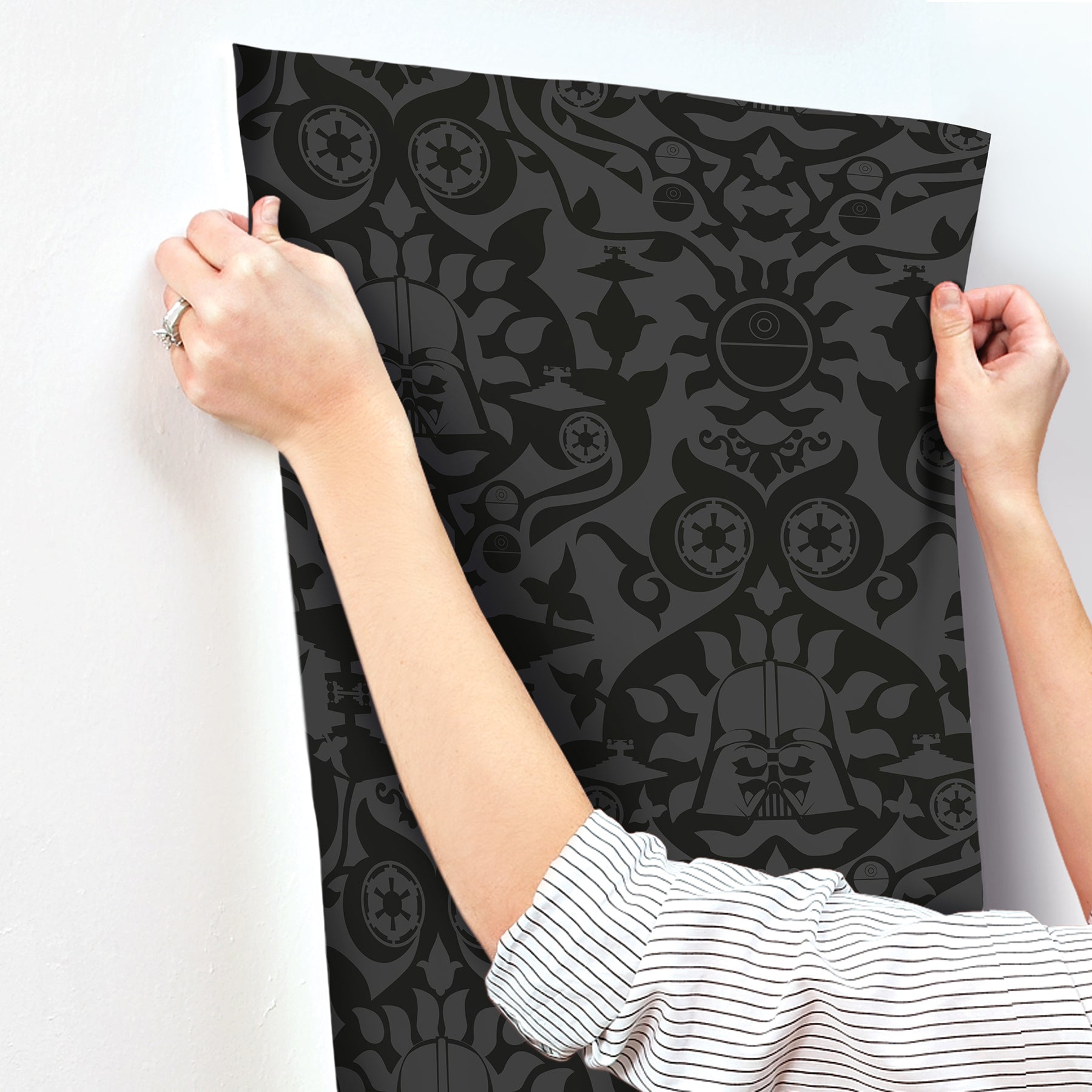 RMK12352RL peel and stick wallpaper - how to stick