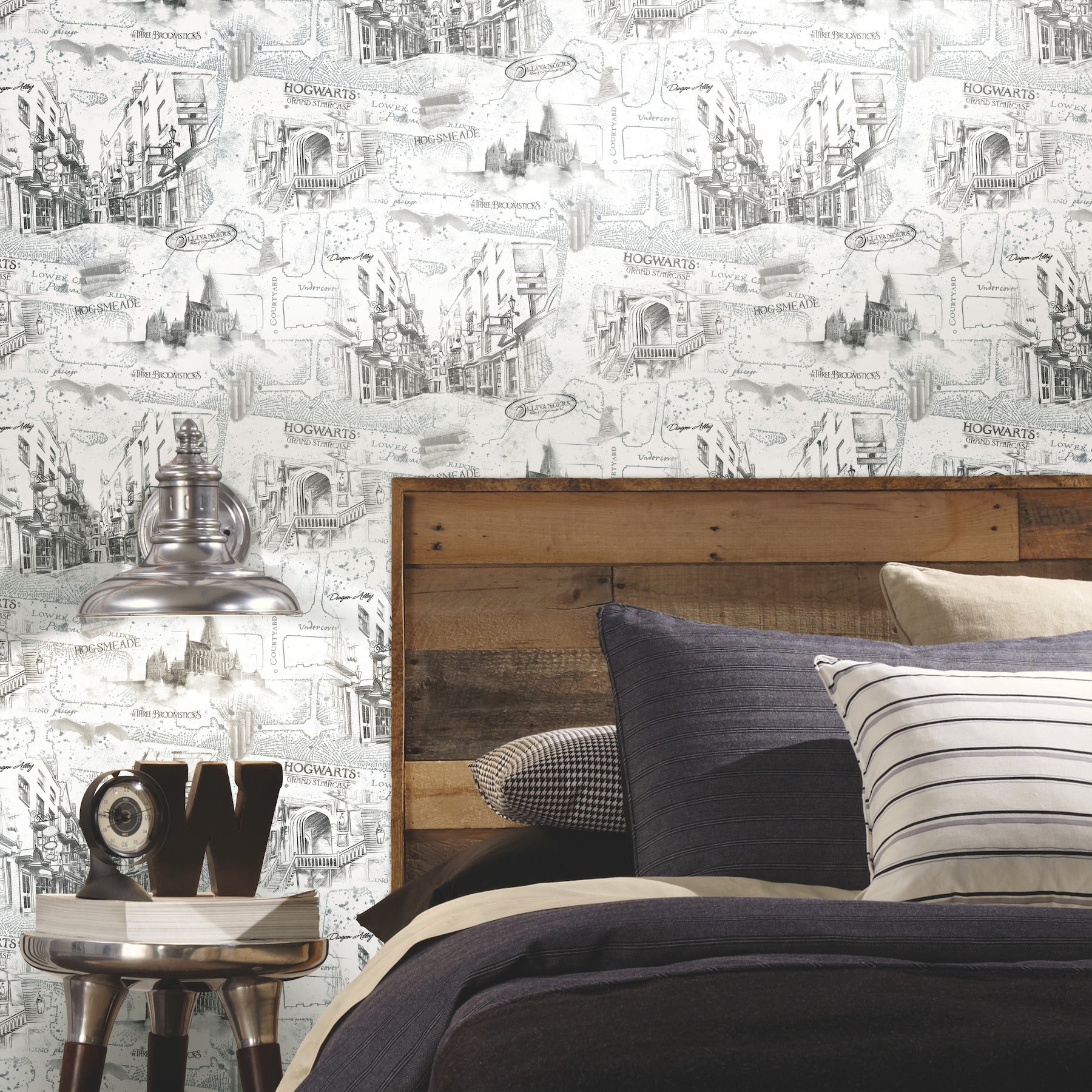RMK12353PL Peel and Stick Wallpaper in a room setting