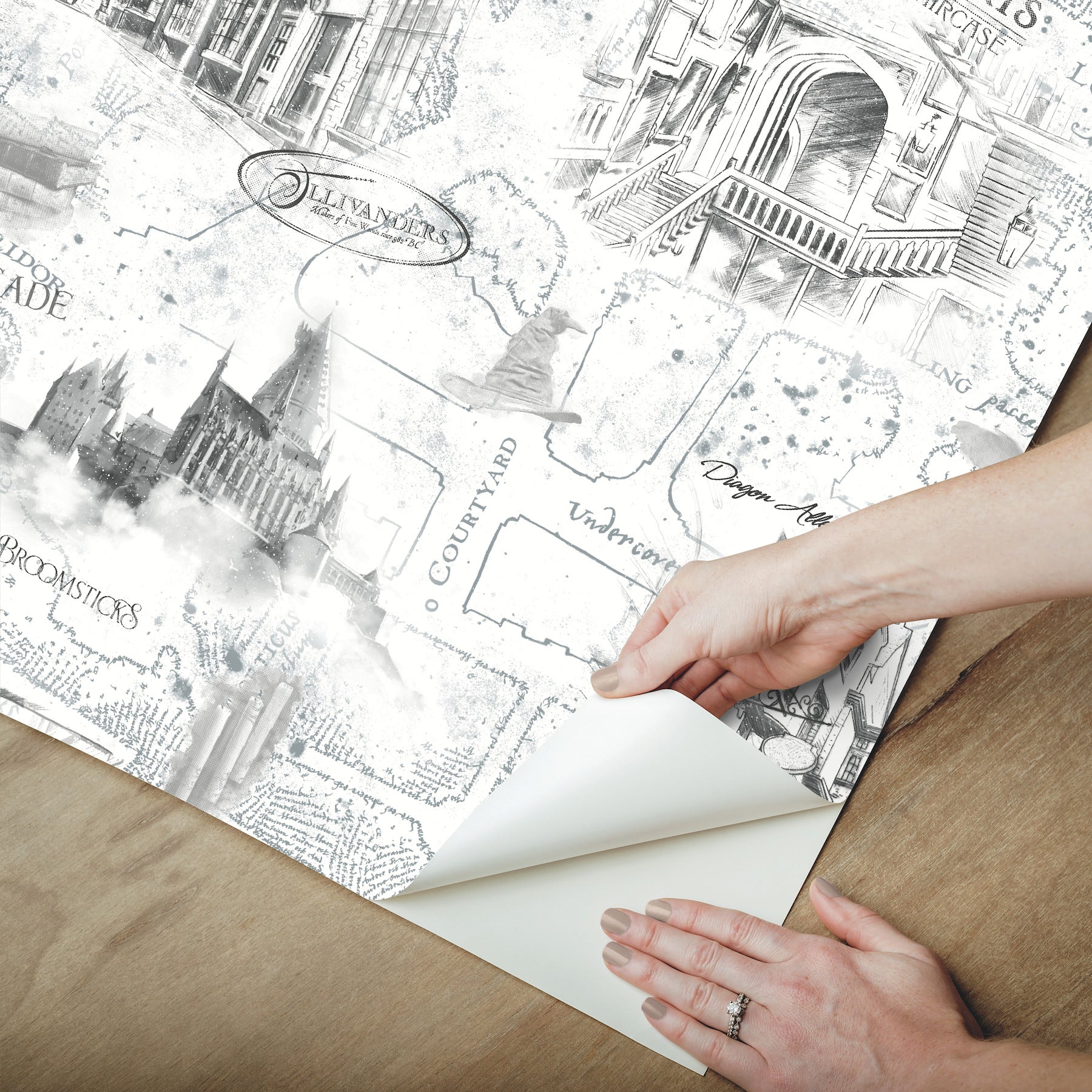 RMK12353PL Peel and Stick Wallpaper - how to peel