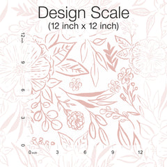 Beth Schneider Floral Sketch Peel and Stick Wallpaper pattern close-up