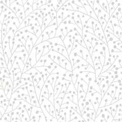Cat Coquillette Berry Branches Peel and Stick Wallpaper by WallPops