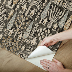 Persian Ikat Peel & Stick Wallpaper - how to peel