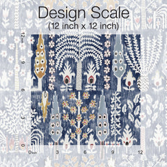 Persian Ikat Peel & Stick Wallpaper pattern close-up