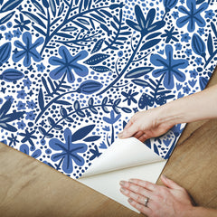Cat Coquillette Porcelain Garden Peel and Stick Wallpaper - how to peel