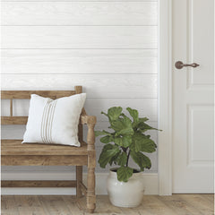 3D Textured Shiplap Peel & Stick Wallpaper (With Raised Inks) in a room setting