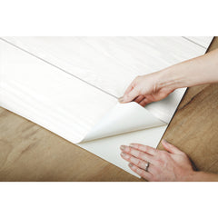 3D Textured Shiplap Peel & Stick Wallpaper (With Raised Inks) - how to peel