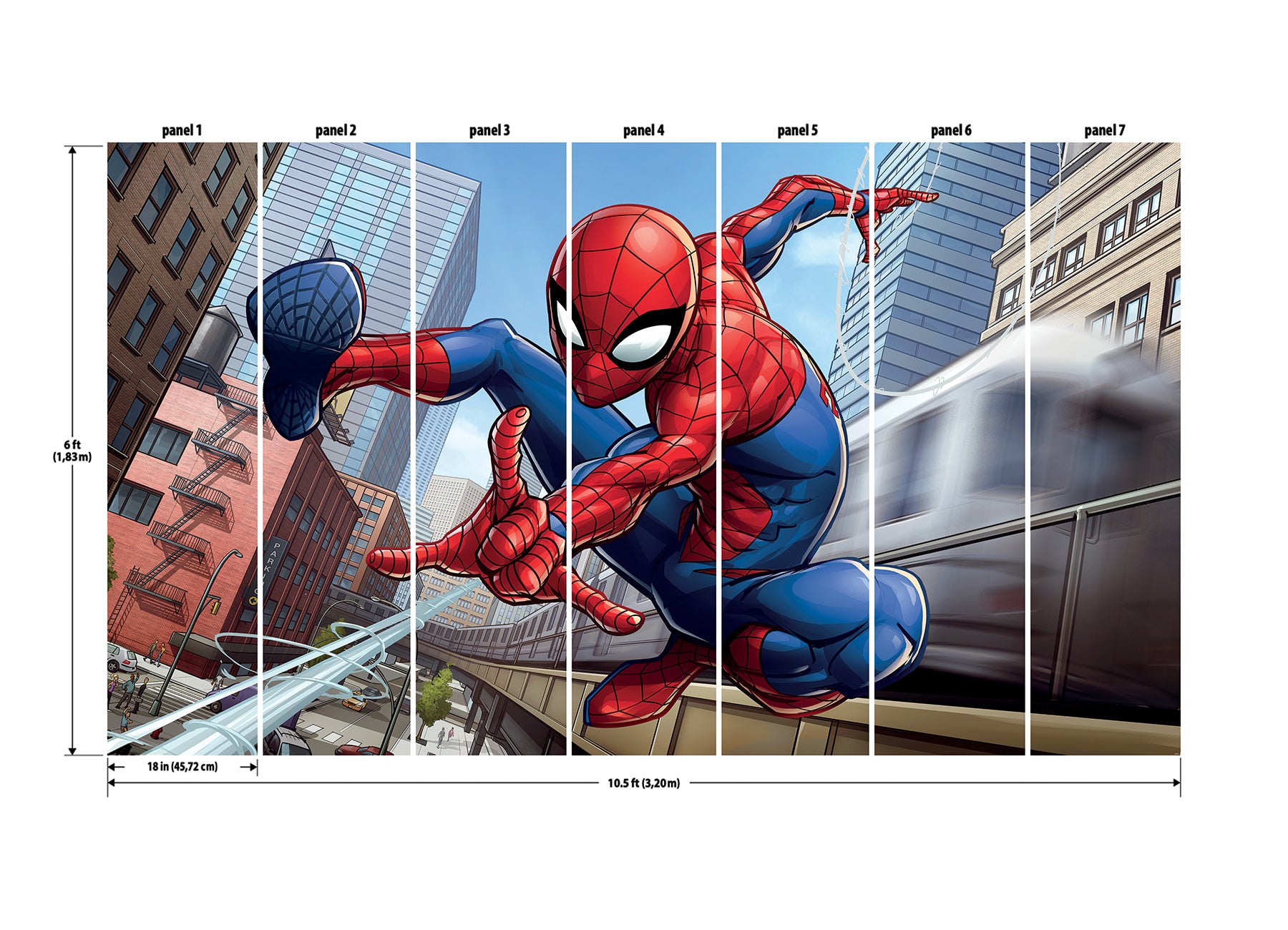Marvel Spider-Man Peel & Stick Wall Murals