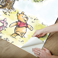 Disney’s Winnie The Pooh Watercolor P&S Wall Murals - how to peel