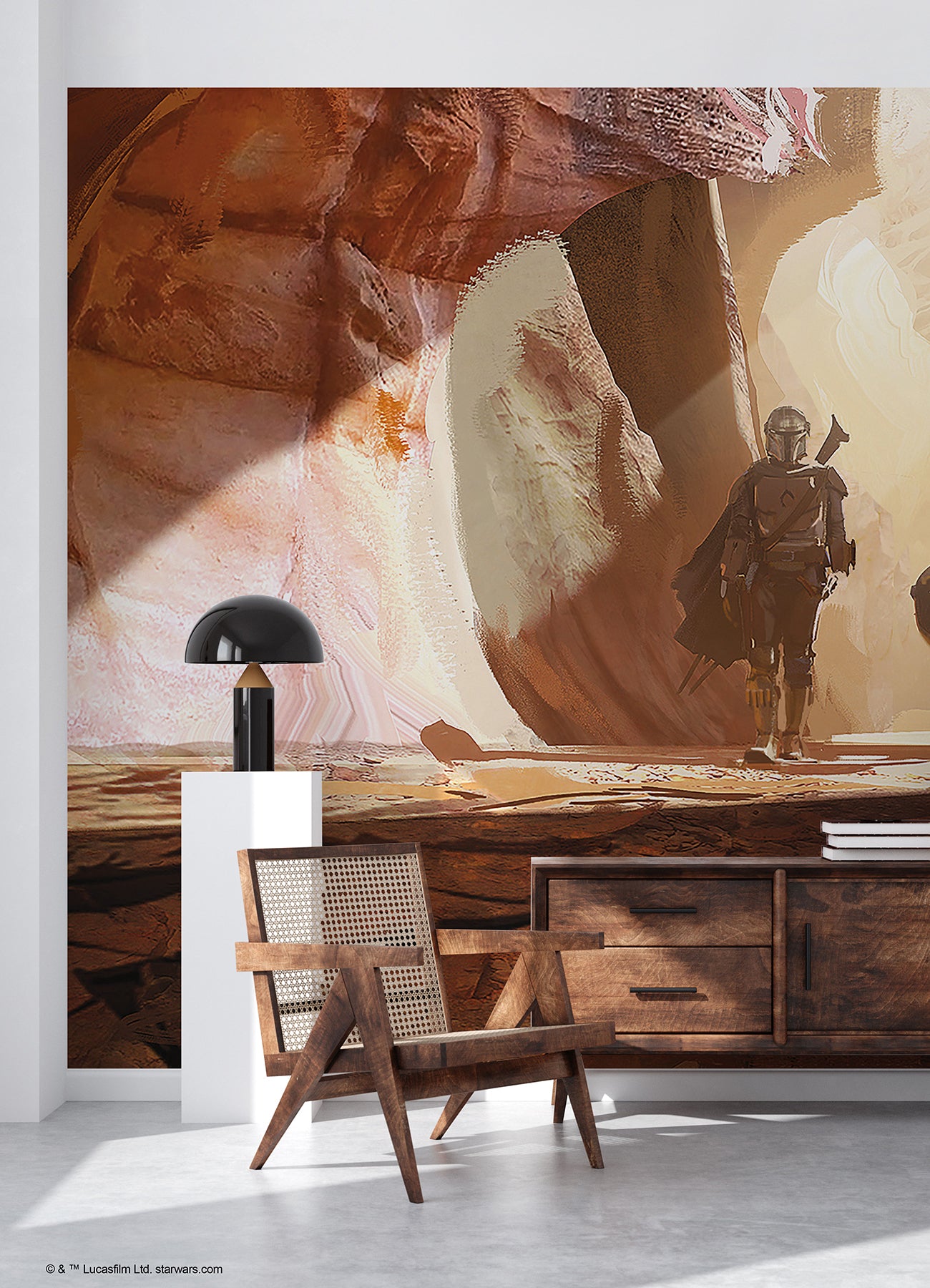 Star Wars: The Mandalorian P&S Wall Murals in a room setting