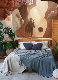 Star Wars: The Mandalorian P&S Wall Murals in a room setting