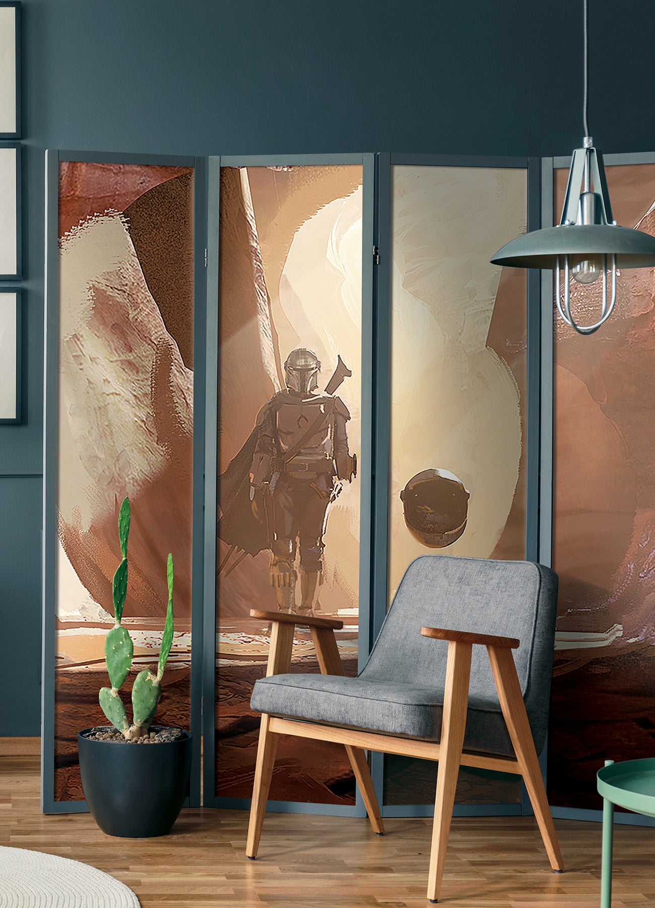 Star Wars: The Mandalorian P&S Wall Murals in a room setting