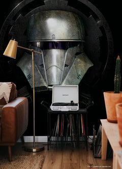 Star Wars Mandalorian Helmet P&S Wall Murals in a room setting