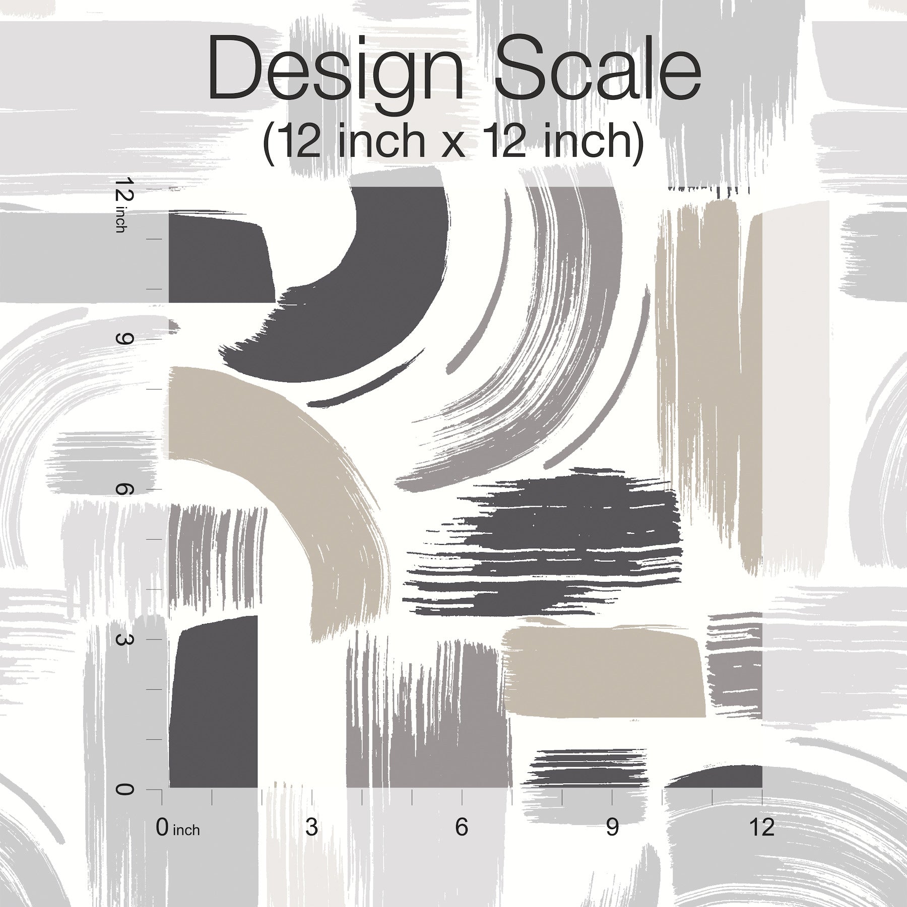 Modern Brushstrokes Peel & Stick Wallpaper pattern close-up