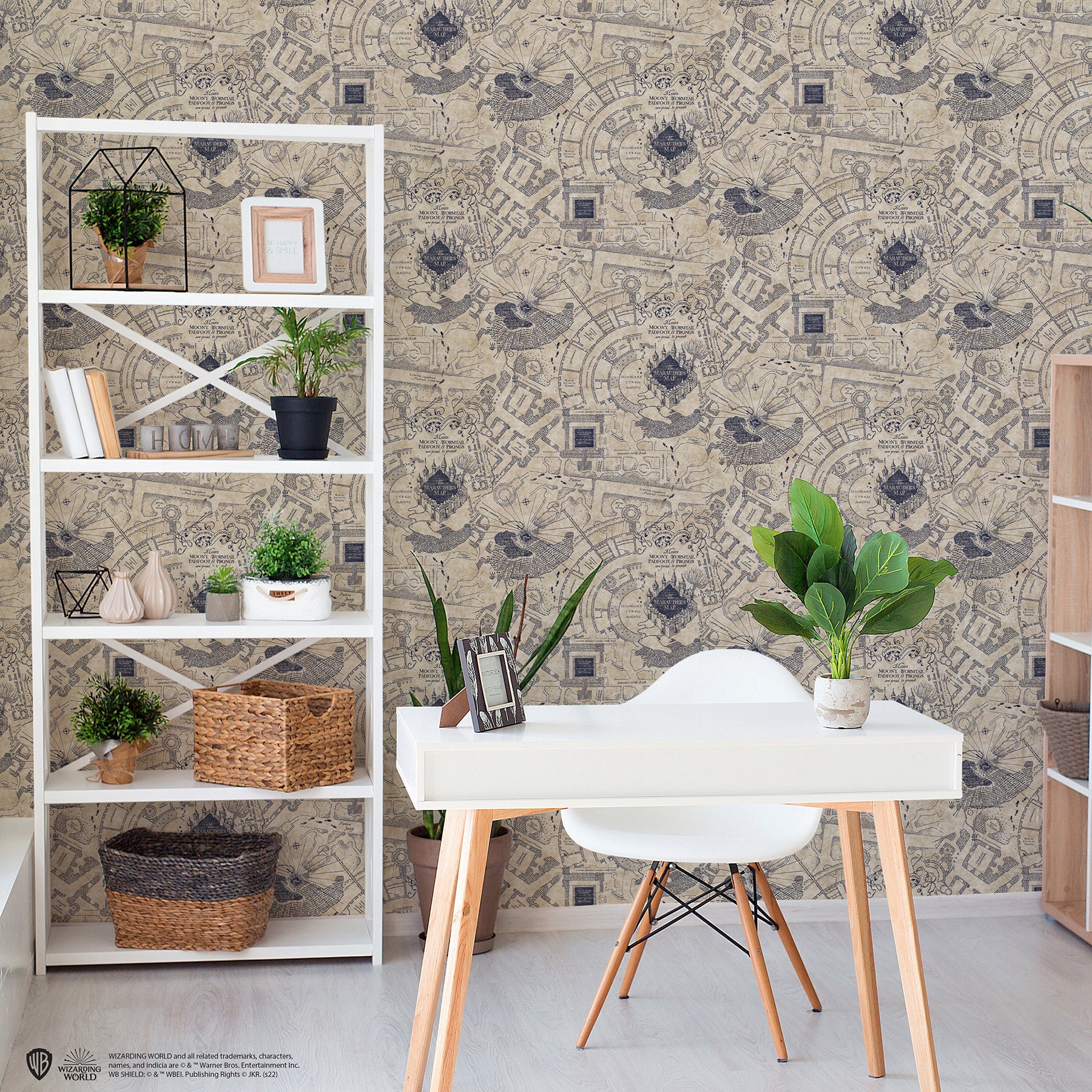 RMK12436RL Peel and Stick Wallpaper in a room setting