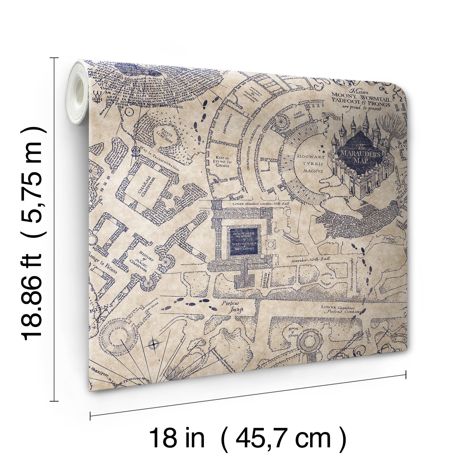 RMK12436RL Peel and Stick Wallpaper - dimensions