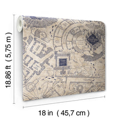 RMK12436RL Peel and Stick Wallpaper - dimensions