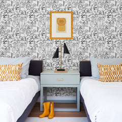 RMK12451PL peel and stick wallpaper in a room setting