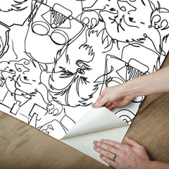 RMK12451PL peel and stick wallpaper - how to peel