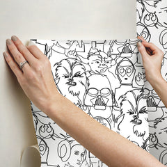 RMK12451PL peel and stick wallpaper - how to stick