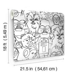RMK12451PL peel and stick wallpaper - dimensions