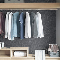 RMK12453PL peel and stick wallpaper in a room setting