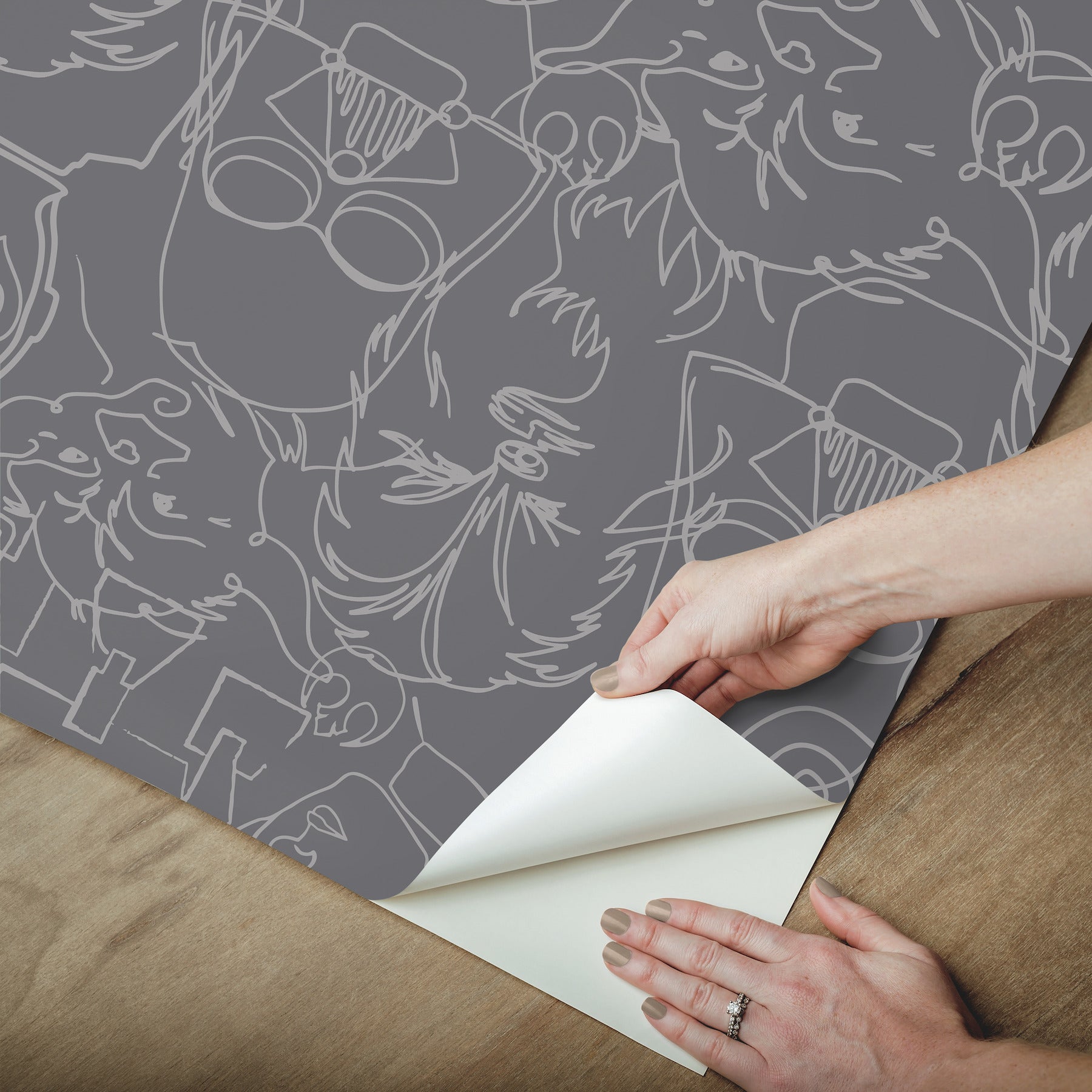 RMK12453PL peel and stick wallpaper - how to peel