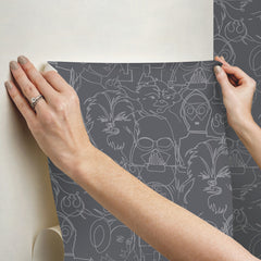 RMK12453PL peel and stick wallpaper - how to stick