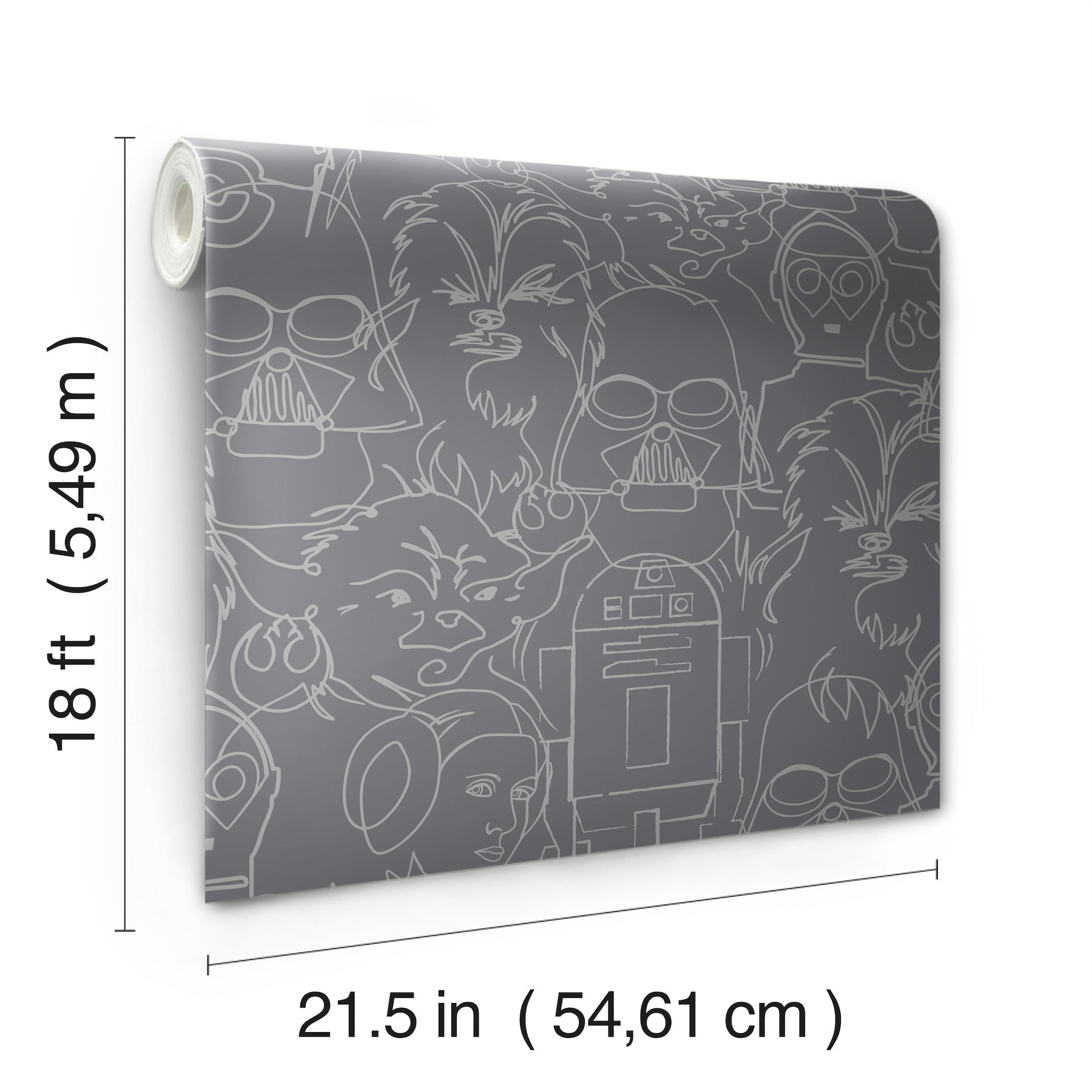 RMK12453PL peel and stick wallpaper - dimensions