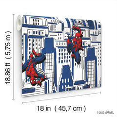 RMK12459RL peel and stick wallpaper - dimensions
