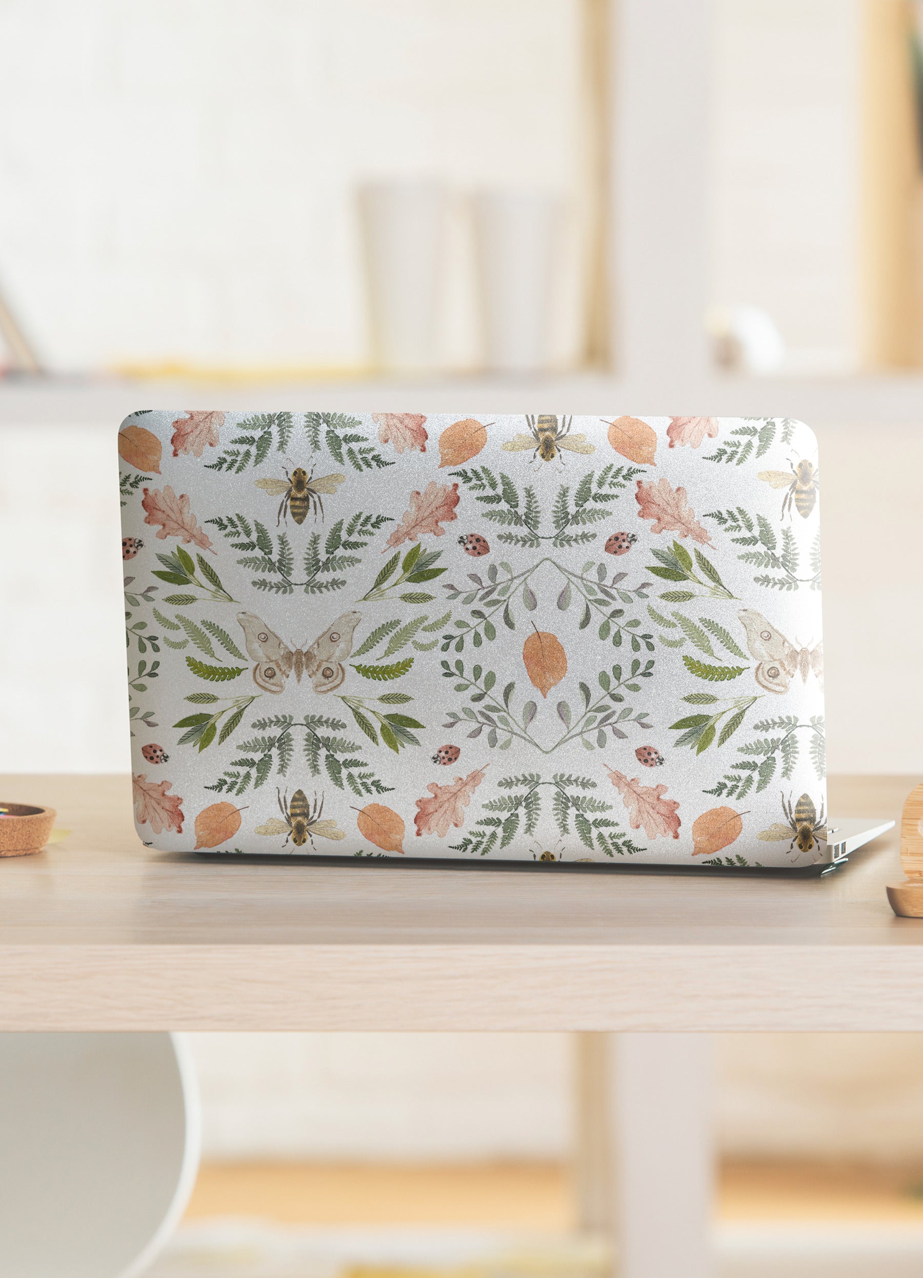 Penny Lane: Forest Cottage Bee And Butterfly Peel and Stick Wallpaper