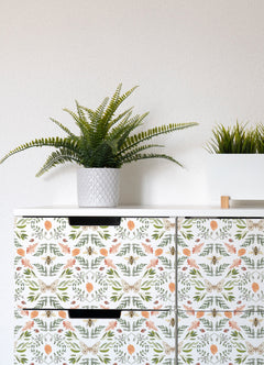 Penny Lane: Forest Cottage Bee And Butterfly Peel and Stick Wallpaper