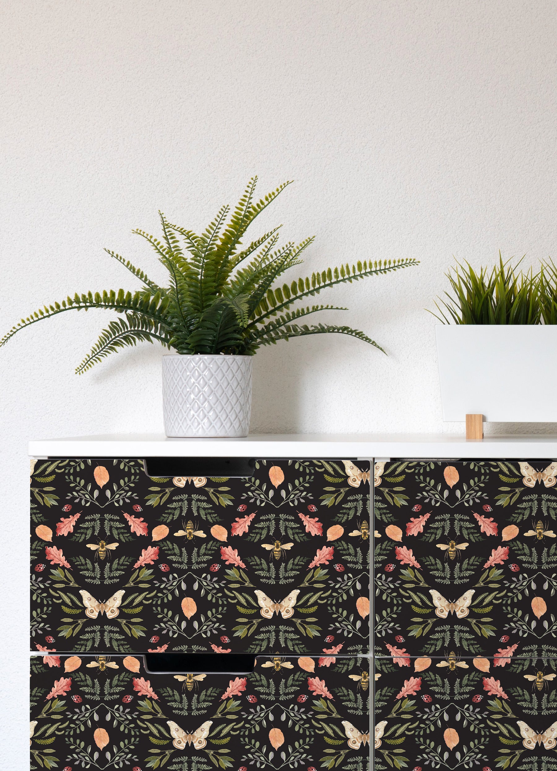 Penny Lane: Forest Cottage Bee And Butterfly Peel and Stick Wallpaper