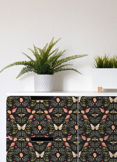 Penny Lane: Forest Cottage Bee And Butterfly Peel and Stick Wallpaper