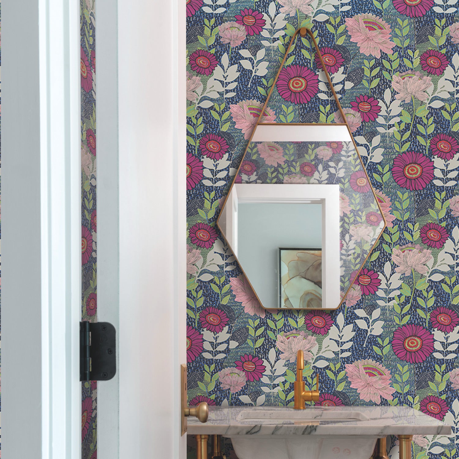 RMK12513RL Peel and Stick Wallpaper in a room setting