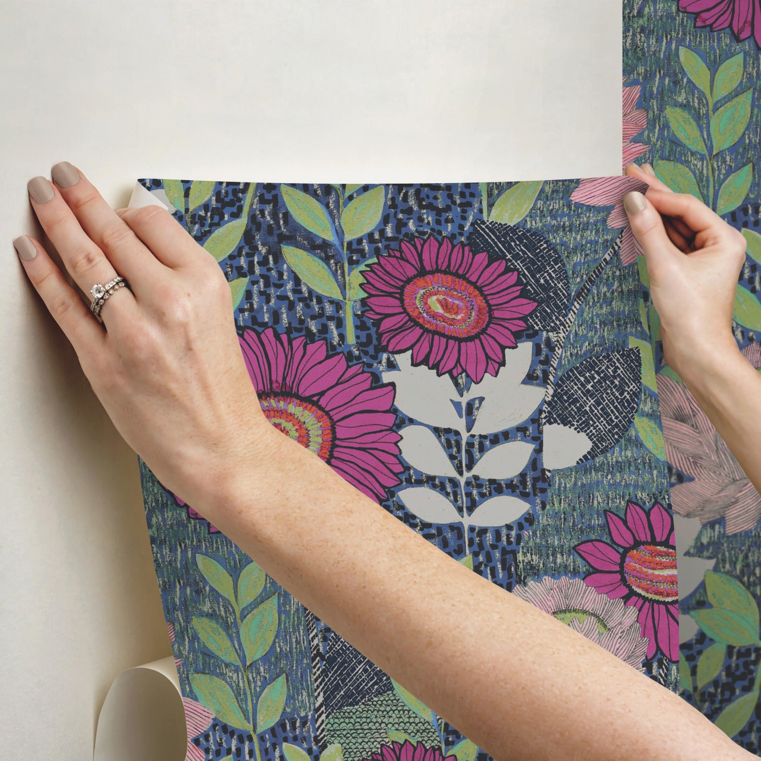 RMK12513RL Peel and Stick Wallpaper - how to stick