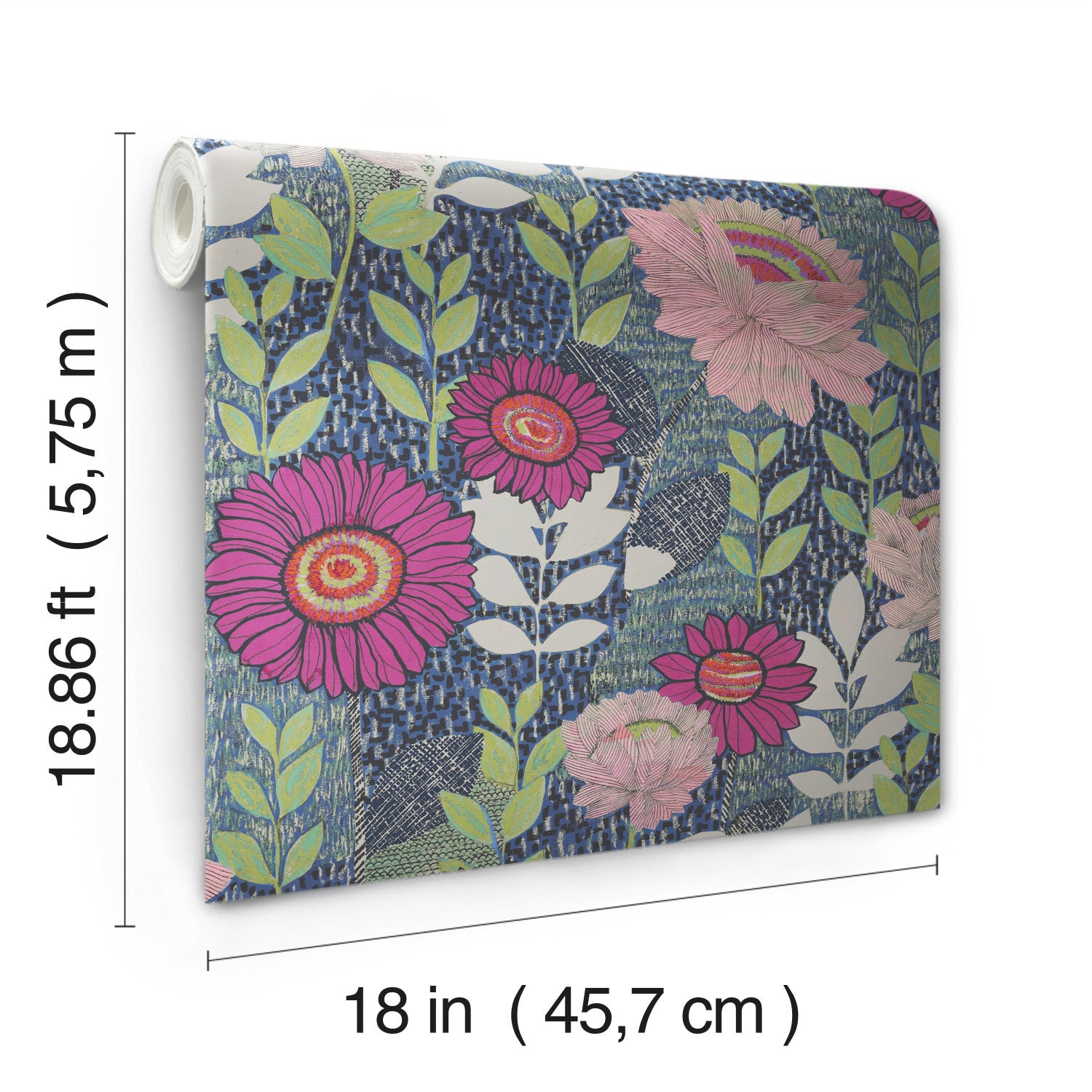 RMK12513RL Peel and Stick Wallpaper - dimensions