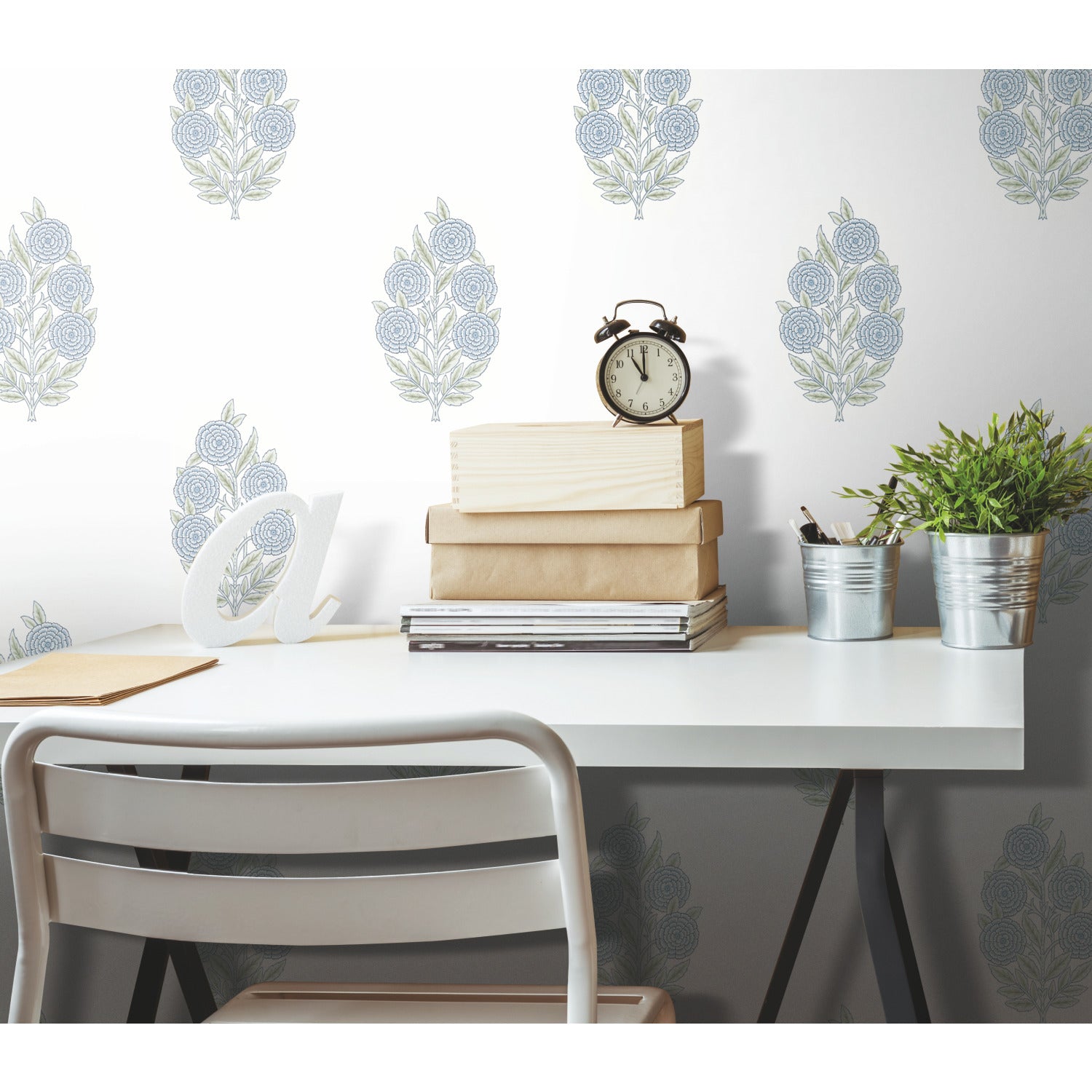 RMK12517RL Peel and Stick Wallpaper in a room setting