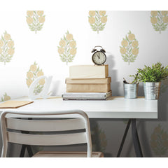 RMK12518RL Peel and Stick Wallpaper in a room setting
