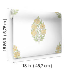 RMK12518RL Peel and Stick Wallpaper - dimensions