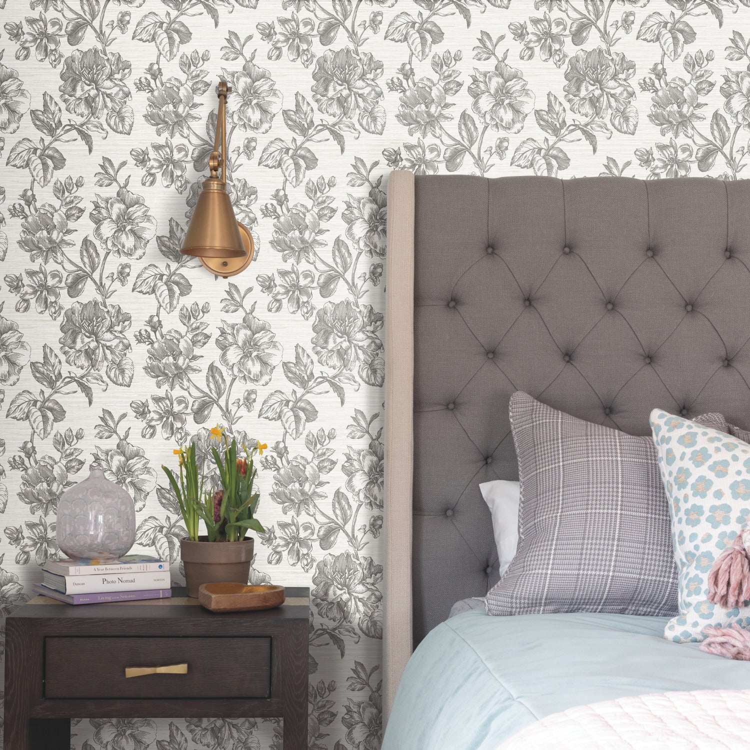 RMK12519RL Peel and Stick Wallpaper in a room setting