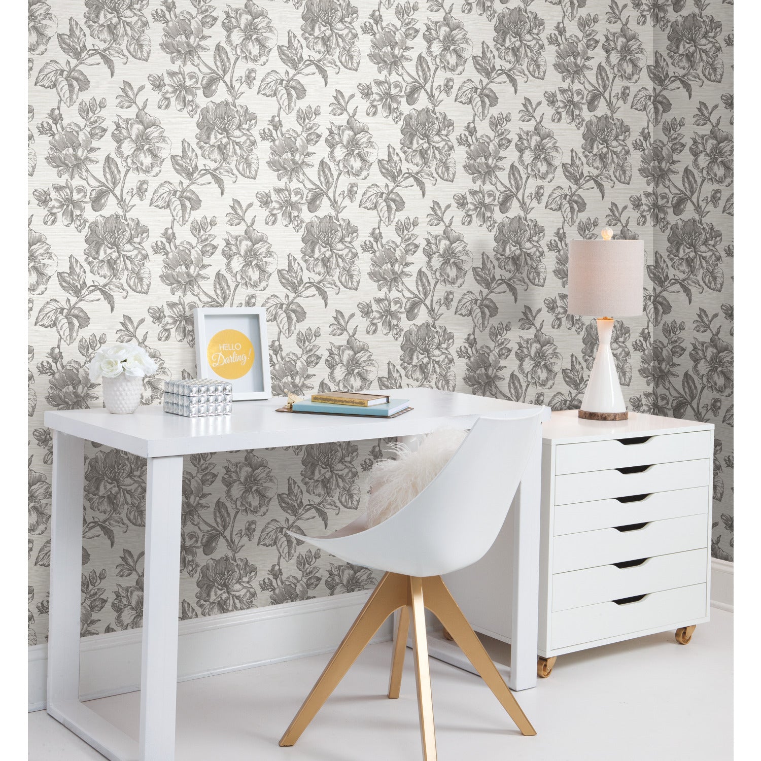 RMK12519RL Peel and Stick Wallpaper in a room setting