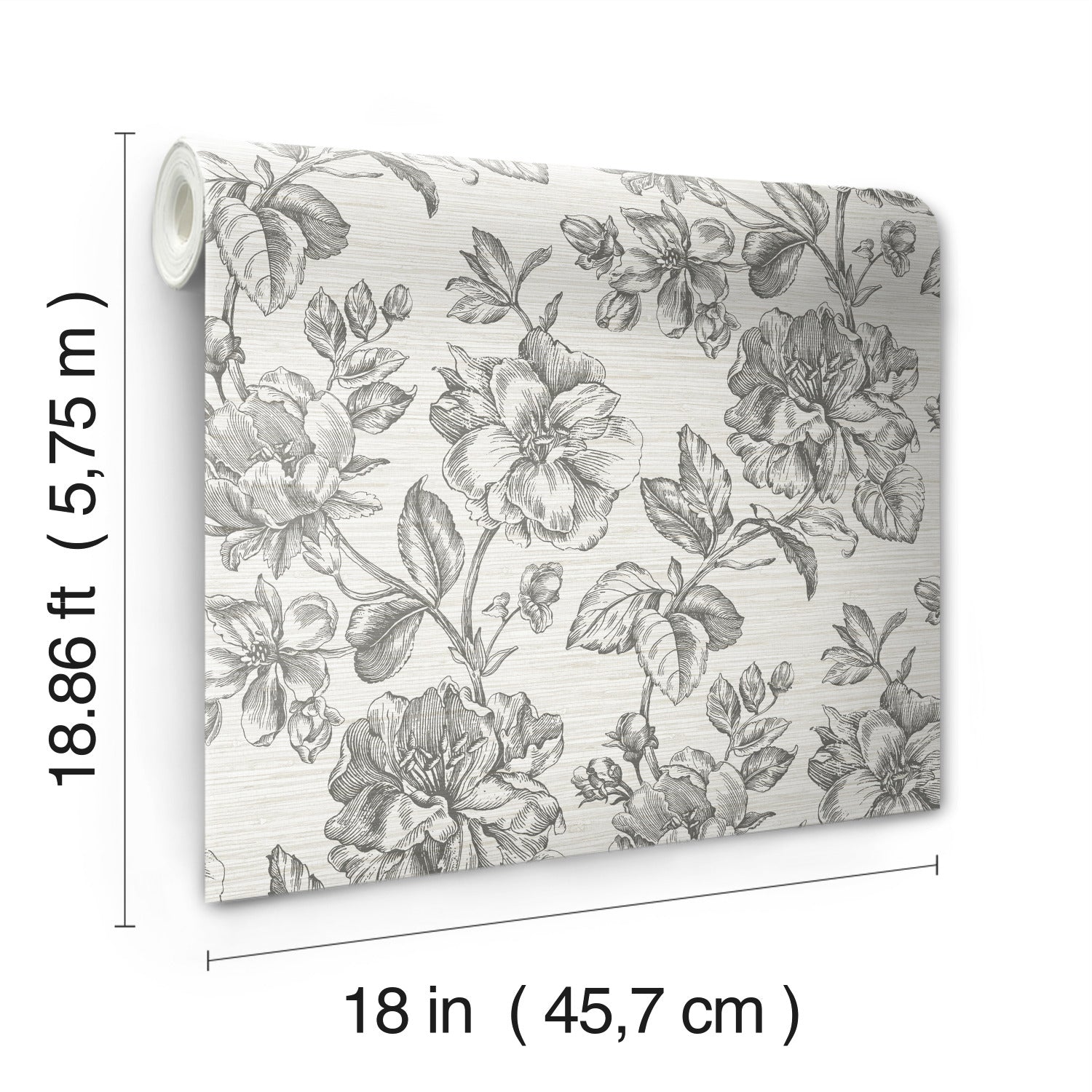 RMK12519RL Peel and Stick Wallpaper - dimensions