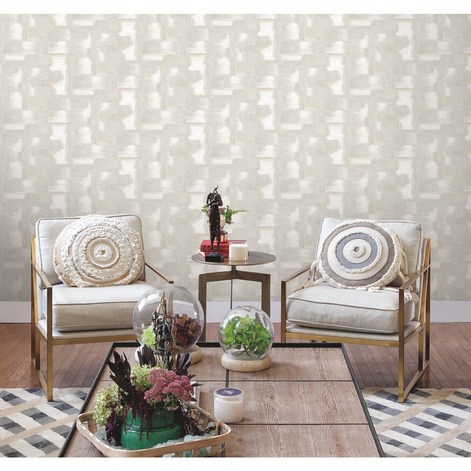 RMK12527RL Peel and Stick Wallpaper in a room setting