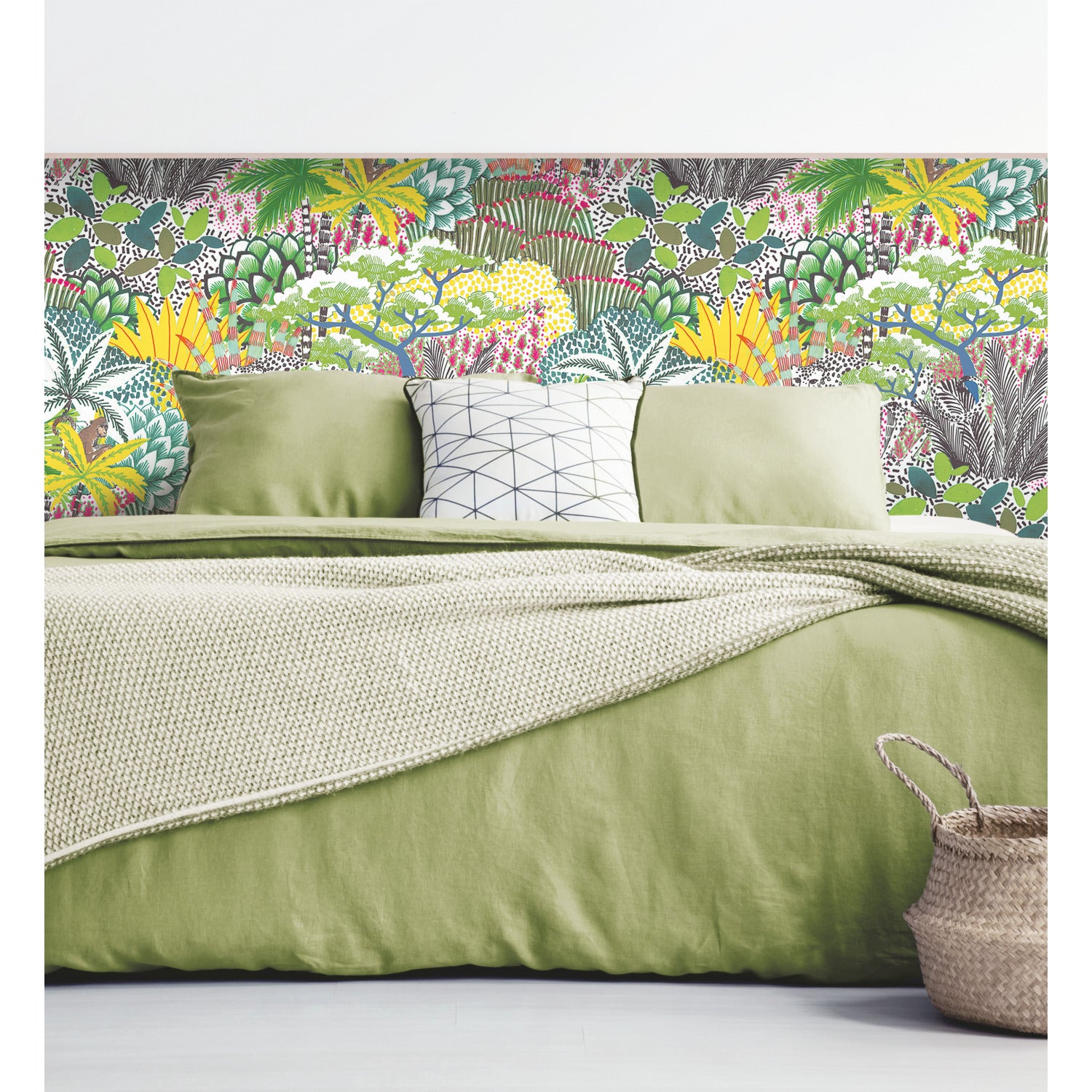 RMK12532RL Peel and Stick Wallpaper in a room setting