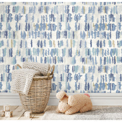RMK12533RL Peel and Stick Wallpaper in a room setting