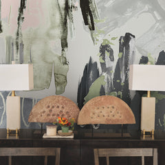 Abstraction Grey P&S Wall Murals in a room setting