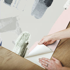 Abstraction Grey P&S Wall Murals - how to peel