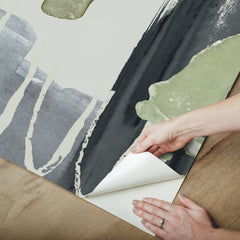 Abstraction Grey P&S Wall Murals - how to peel
