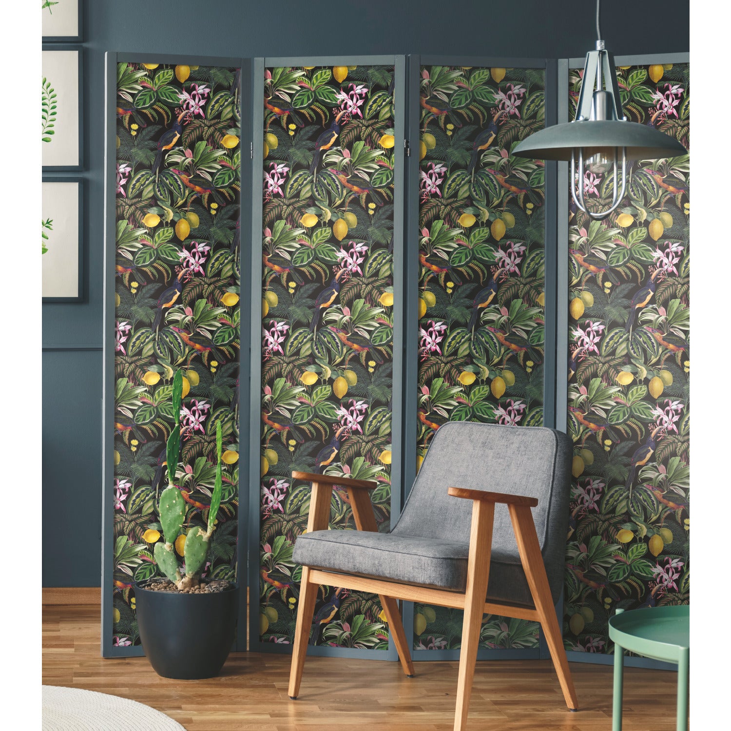 RMK12536RL Peel and Stick Wallpaper in a room setting