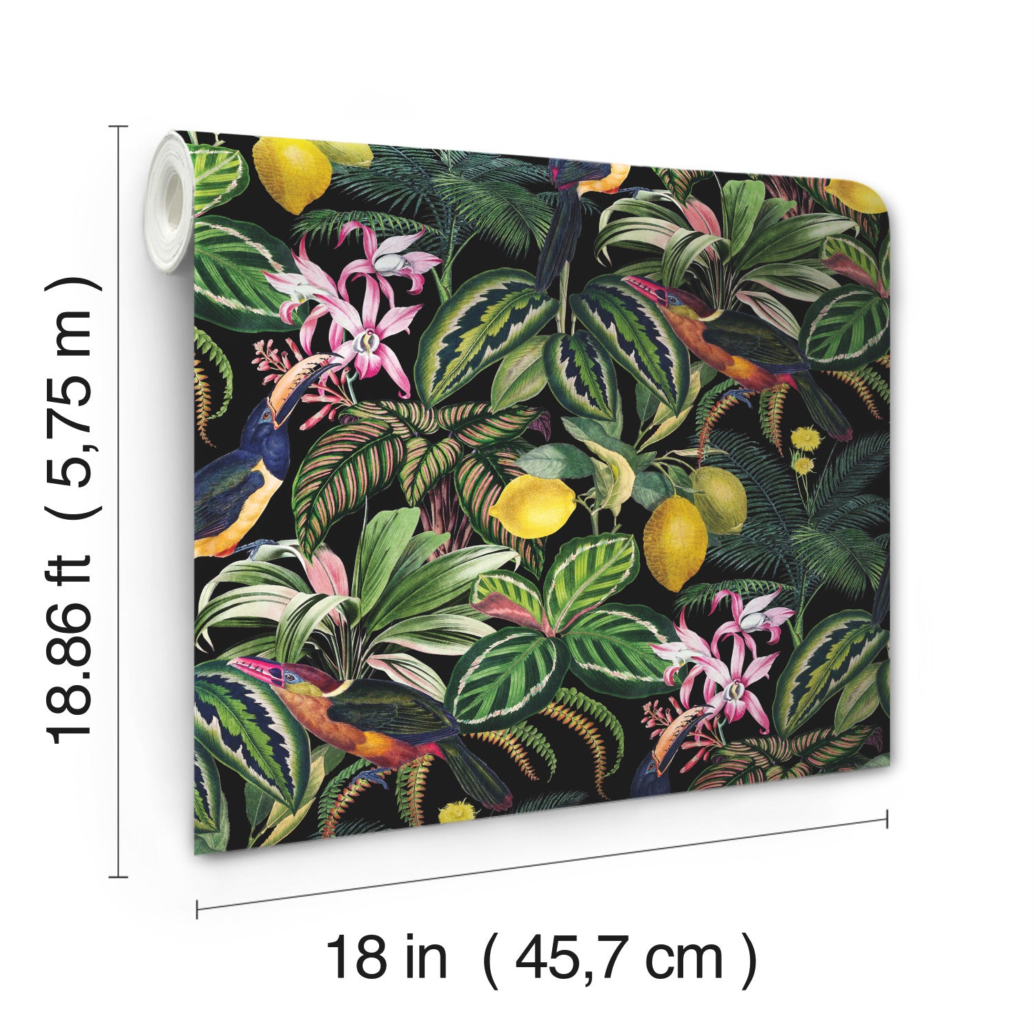 RMK12536RL Peel and Stick Wallpaper - dimensions